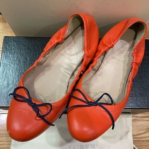 Used J Crew Orange Flats